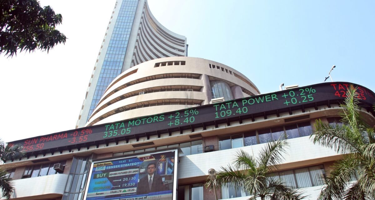 Bombay Stock Exchange building at Dalal Street, Mumbai